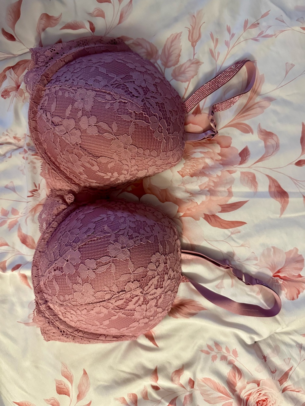 Victoria's Secret Mauve Lace Push-Up Bra